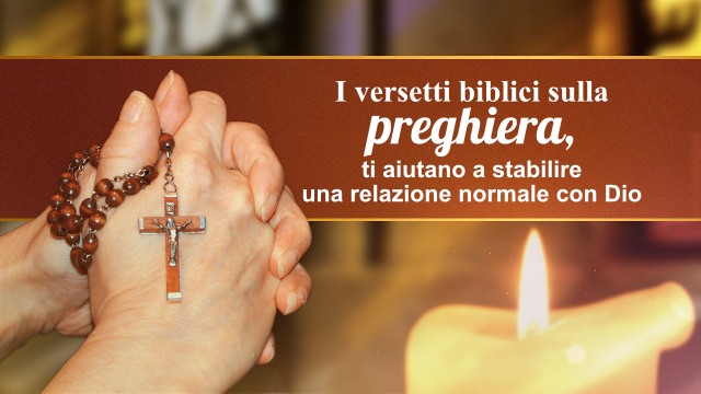 versetti biblici sulla preghiera