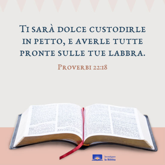 Frasi Bibliche Proverbi 22 18