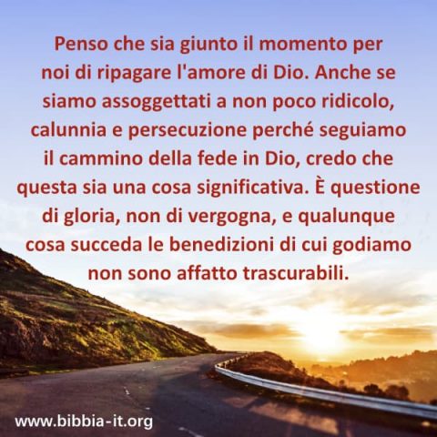 ripaga l'amore di Dio
