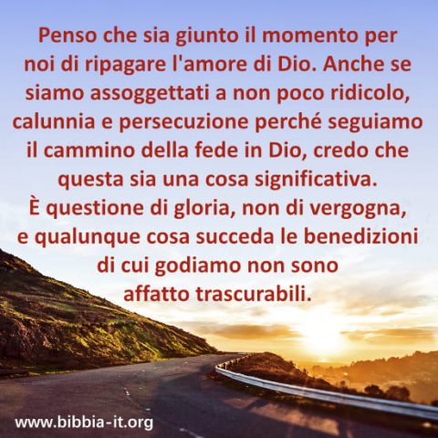 ripaga l'amore di Dio