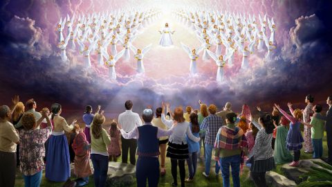 Dio,angelo,credente,culto,cielo,trono,luce