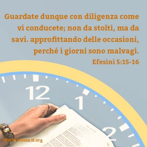 Prenditi del tempo per leggere la Parola di Dio