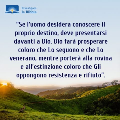 Il sole sta tramontando e tutto entra nella notte impostata da Dio.