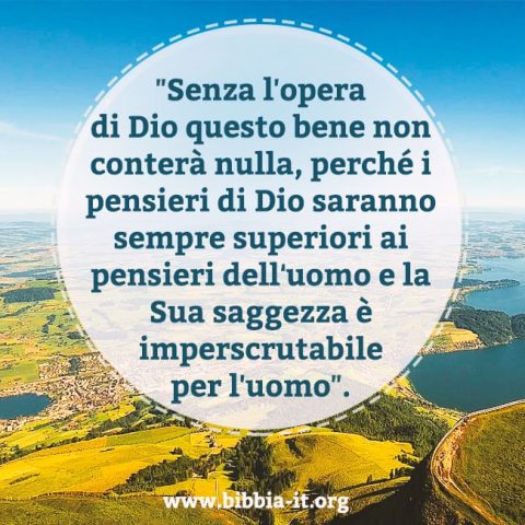Vedi la saggezza di Dio da tutte le cose