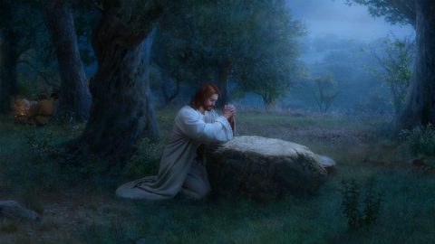 Il Signore Gesù prega nel giardino di Kismani
