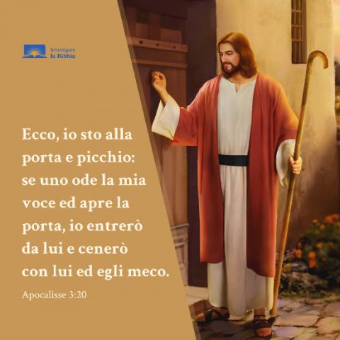 il Signore Gesu sta bussando alla porta