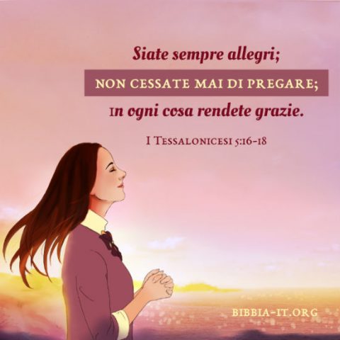 una cristiana in ogni cosa rendete grazie.