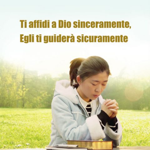 una cristiana affia a Dio sinceramente