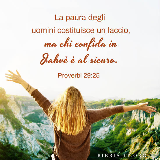 Frasi Bibliche Proverbi 29 25