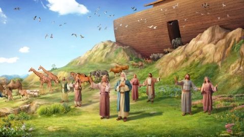 La benedizione di Dio a Noè dopo il diluvio