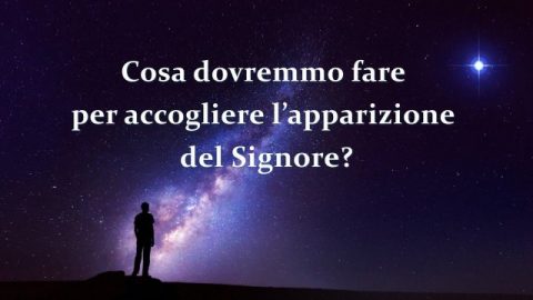 Cosa dovremmo fare per accogliere l’apparizione del Signore