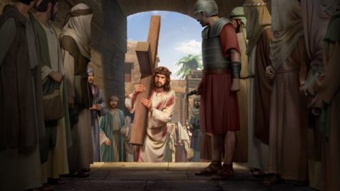 Il Signore Gesù porta la croce